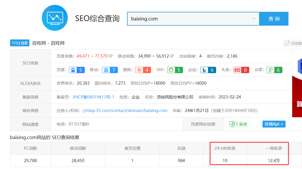 baixing.com 百姓网适合哪些行业发布?排名收录好的秘密在这里!